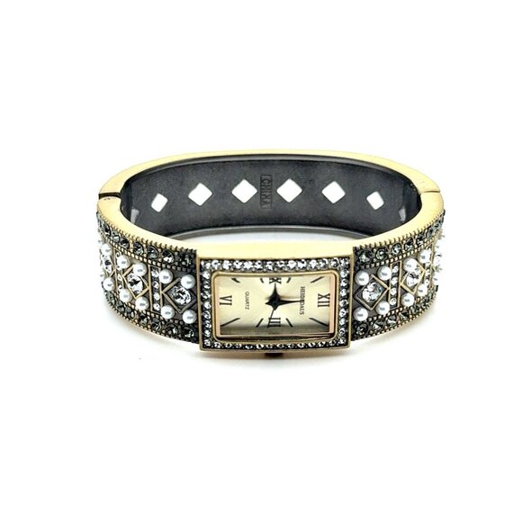 Heidi Daus Pearl Cuff Watch - Picture 1 of 7